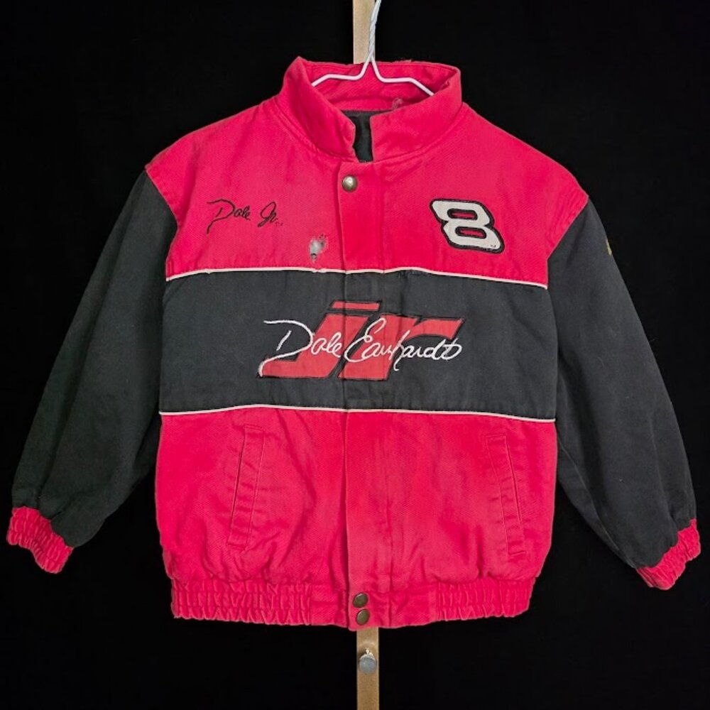 Vintage Winner's Circle DALE EARNHARDT JR No 8 NASCAR Bomber Jacket Youth Size